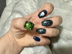 Uñas acrílicas de Halloween