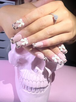 Francés con estampado de leopardo