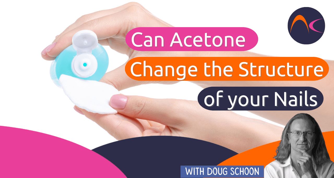 A acetona altera a estrutura da placa ungueal
